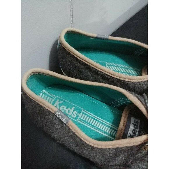 Keds Women's Size 8.5 Champion Wool Lace-Up Tennis Shoes Grey Casual Sneakers - Picture 8 of 9